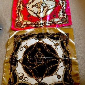 Set of two vintage scarves